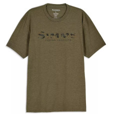 Футболка Simms Shroud Fill Logo T-Shirt Military Heather