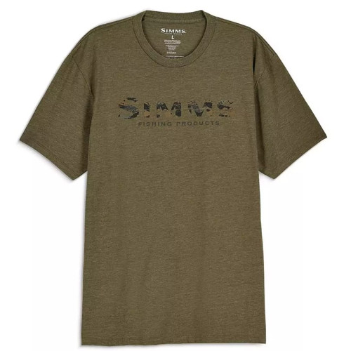 Футболка Simms Shroud Fill Logo T-Shirt Military Heather