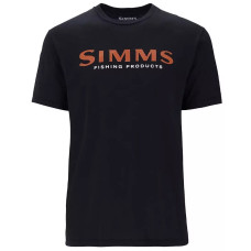 Футболка Simms Logo T-Shirt Jet Black