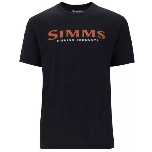Футболка Simms Logo T-Shirt Jet Black