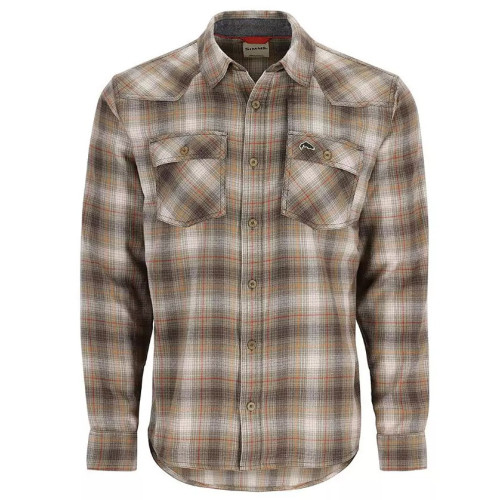 Рубашка Simms Santee Flannel Shirt Bayleaf/Sunglow Pane Ombre