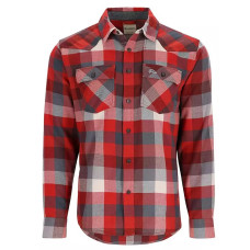 Сорочка Simms Santee Flannel Shirt Auburn Red/Slate Buffalo Check