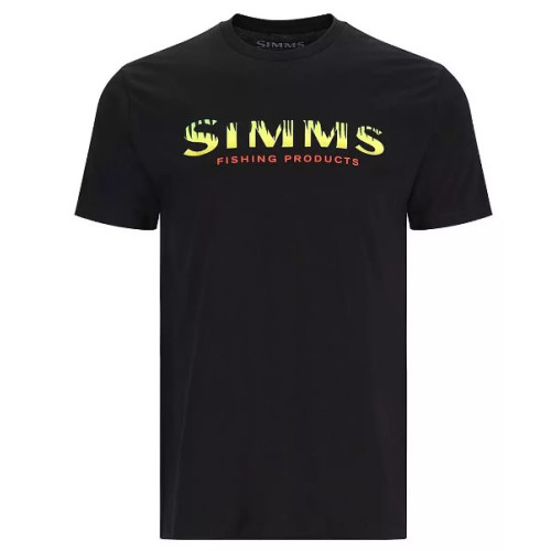 Футболка Simms Logo T-Shirt Black Neon