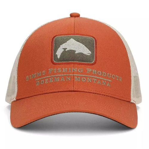 Кепка Simms Double Haul Icon Trucker Simms Orange