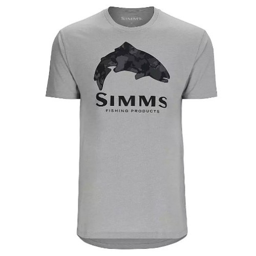 Футболка Simms Trout Regiment Camo Fill T-Shirt Cinder Heather