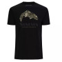 Футболка Simms Trout Regiment Camo Fill T-Shirt Black