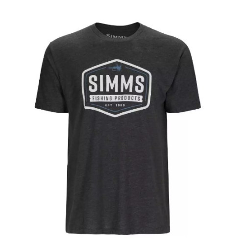 Футболка Simms Fly Patch T-Shirt Charcoal Heather