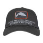 Кепка Simms Small Fit Trout Icon Trucker Carbon