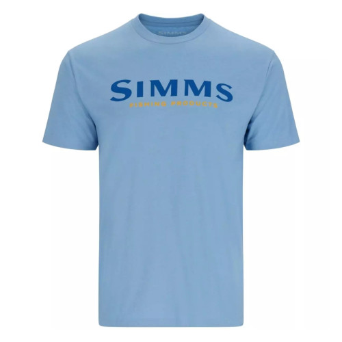 Футболка Simms Logo T-Shirt Lt. Blue Heather
