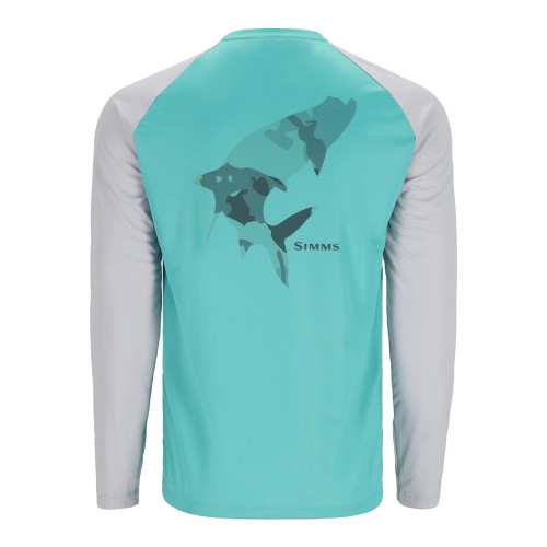 Футболка Simms Tech Tee - Artist Series Tarpon/Sea Breeze/Sterling
