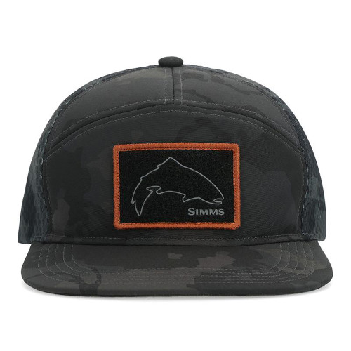 Кепка Simms 7-Panel Tech Trucker Regiment Camo Carbon