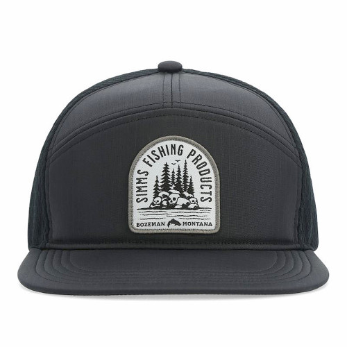 Кепка Simms 7-Panel Tech Trucker Black