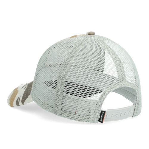 Кепка Simms Trout Icon Trucker Ghost Camo Stone