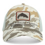 Кепка Simms Trout Icon Trucker Ghost Camo Stone
