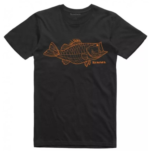 Футболка Simms Bass Line T-Shirt Black