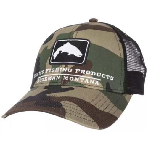 Кепка Simms Trout Icon Trucker CX Woodland Camo