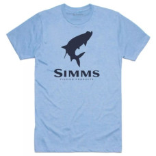 Футболка Simms Tarpon Logo T-Shirt Light Blue Heather