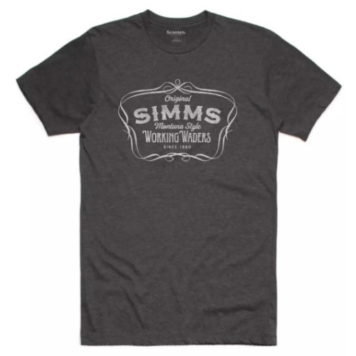 Футболка Simms Montana Style T-Shirt Charcoal