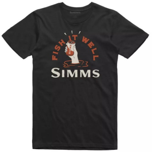Футболка Simms Cheers Fish It Well T-Shirt Black