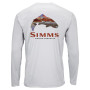 Блуза Simms Solar Tech Tee Simms Troutscape Sterling