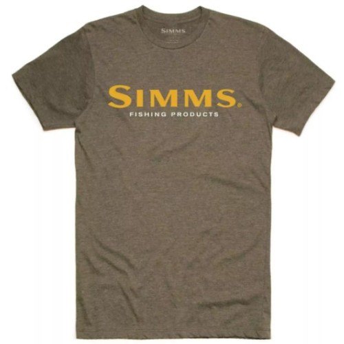 Футболка Simms Logo T Shirt Olive Heather