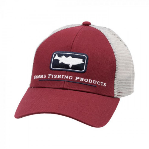 Кепка Simms Icon Trucker Striper Rusty Red