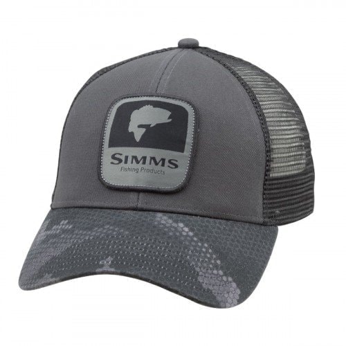 Кепка Simms Bass Patch Trucker Hex Camo Carbon