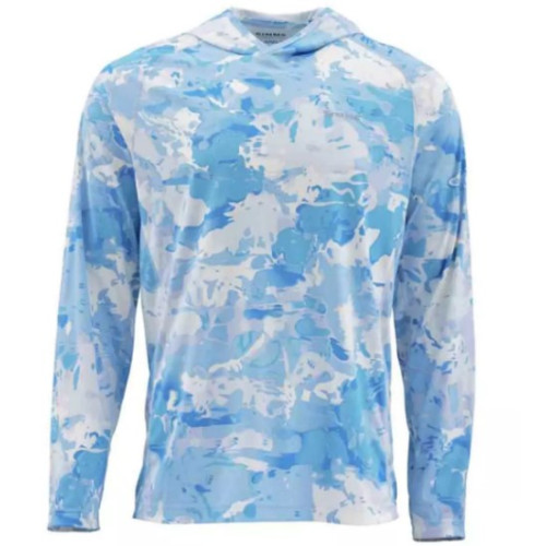 Блуза Simms SolarFlex Hoody Print Cloud Camo Blue