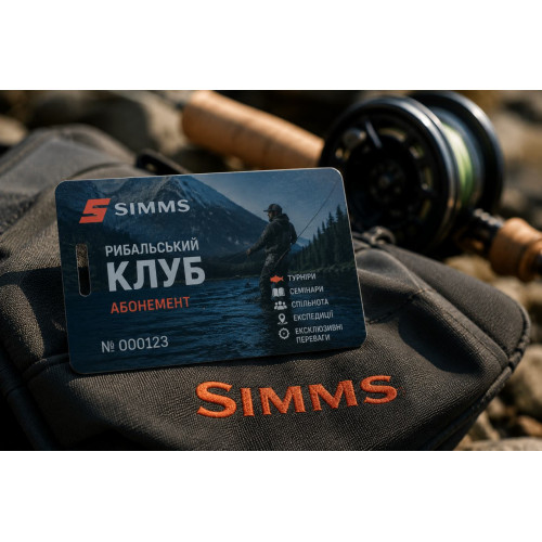 Абонемент в рыболовный клуб Simms